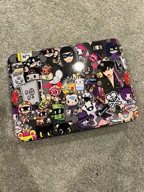Tokidoki Patterned Makeup Case - Black Multi Y2K HTF